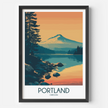 Portland Modern Travel Poster