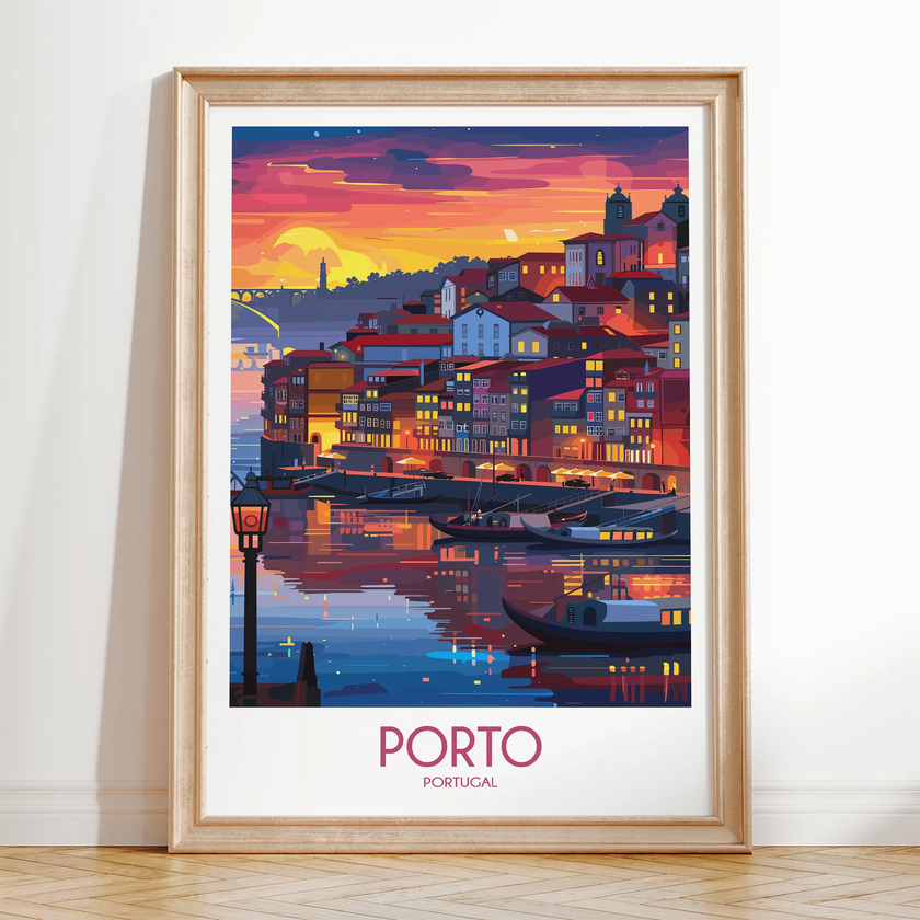 Porto Modern Travel Poster