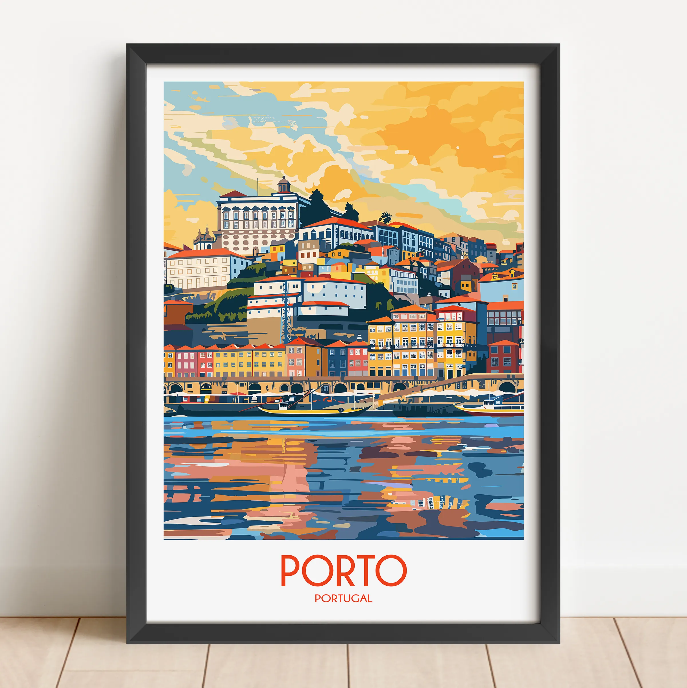 Porto Modern Travel Poster