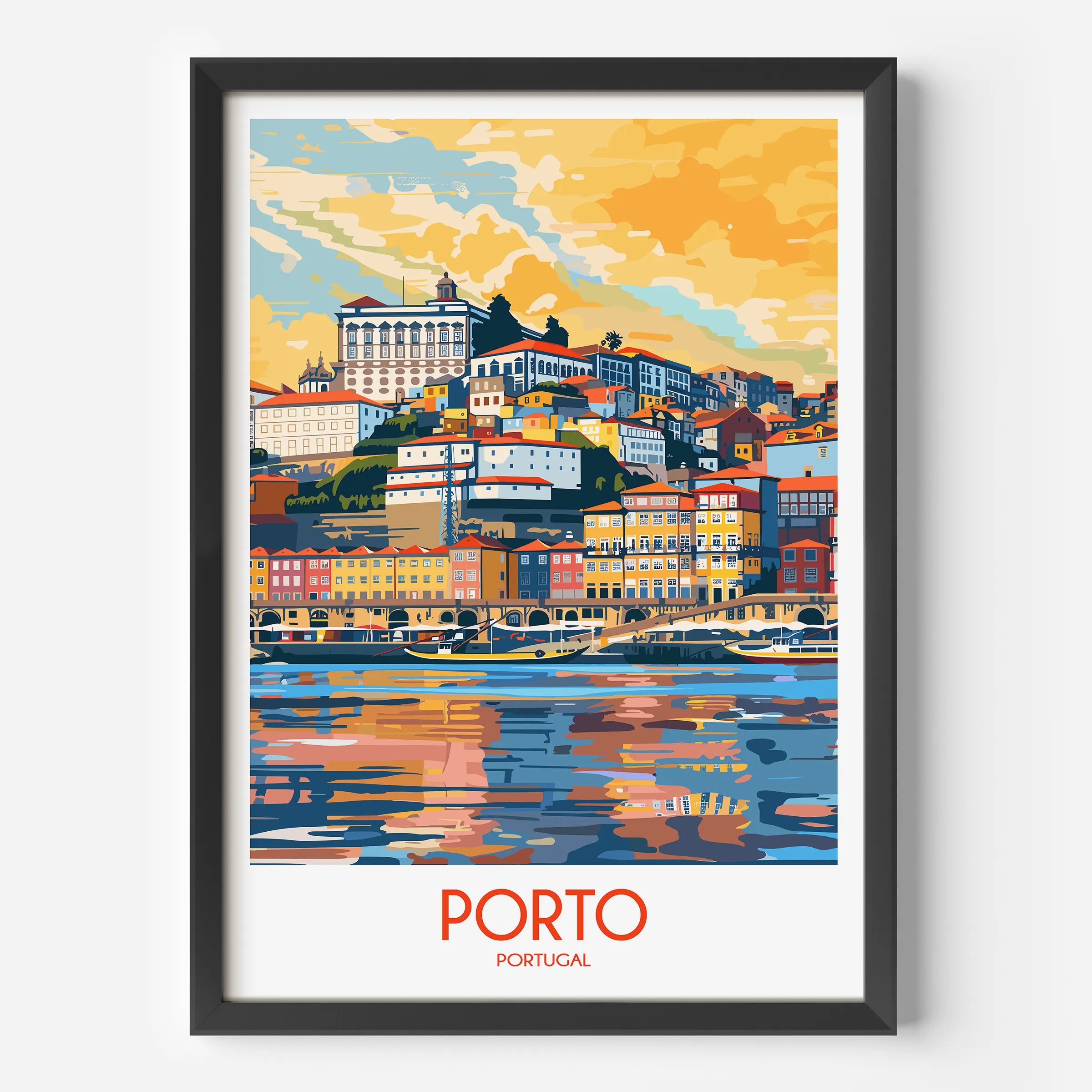 Porto Retro Travel Illustration