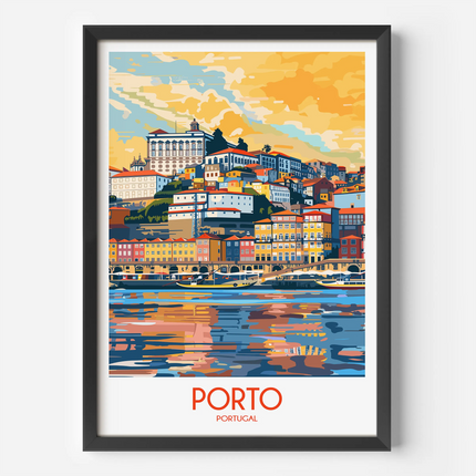 Porto Retro Travel Illustration