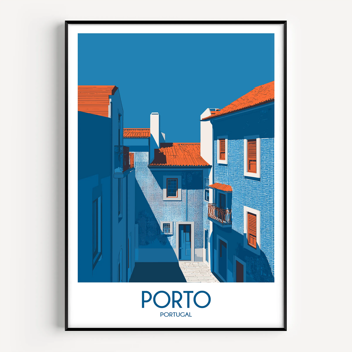 Porto Retro Travel Illustration