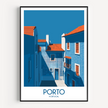 Porto Retro Travel Illustration