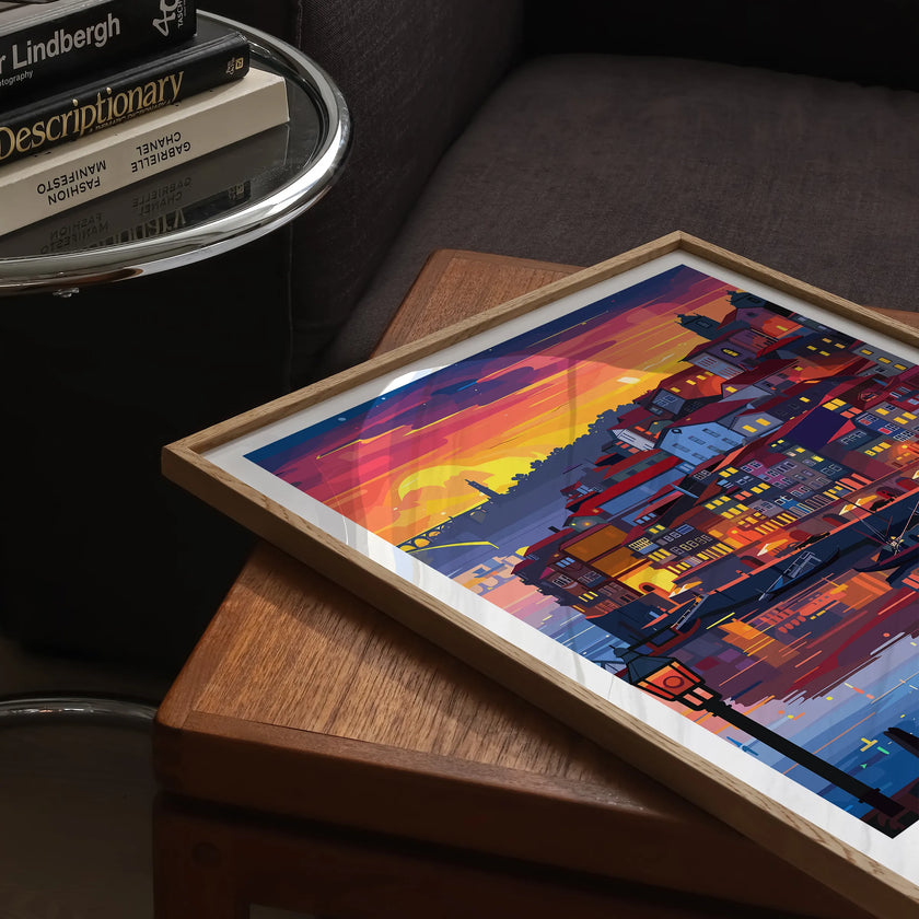Porto Vintage Style Print