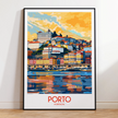 Porto Vintage Style Print