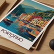 Portofino Modern Travel Poster