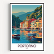 Portofino Scenic Landscape Art