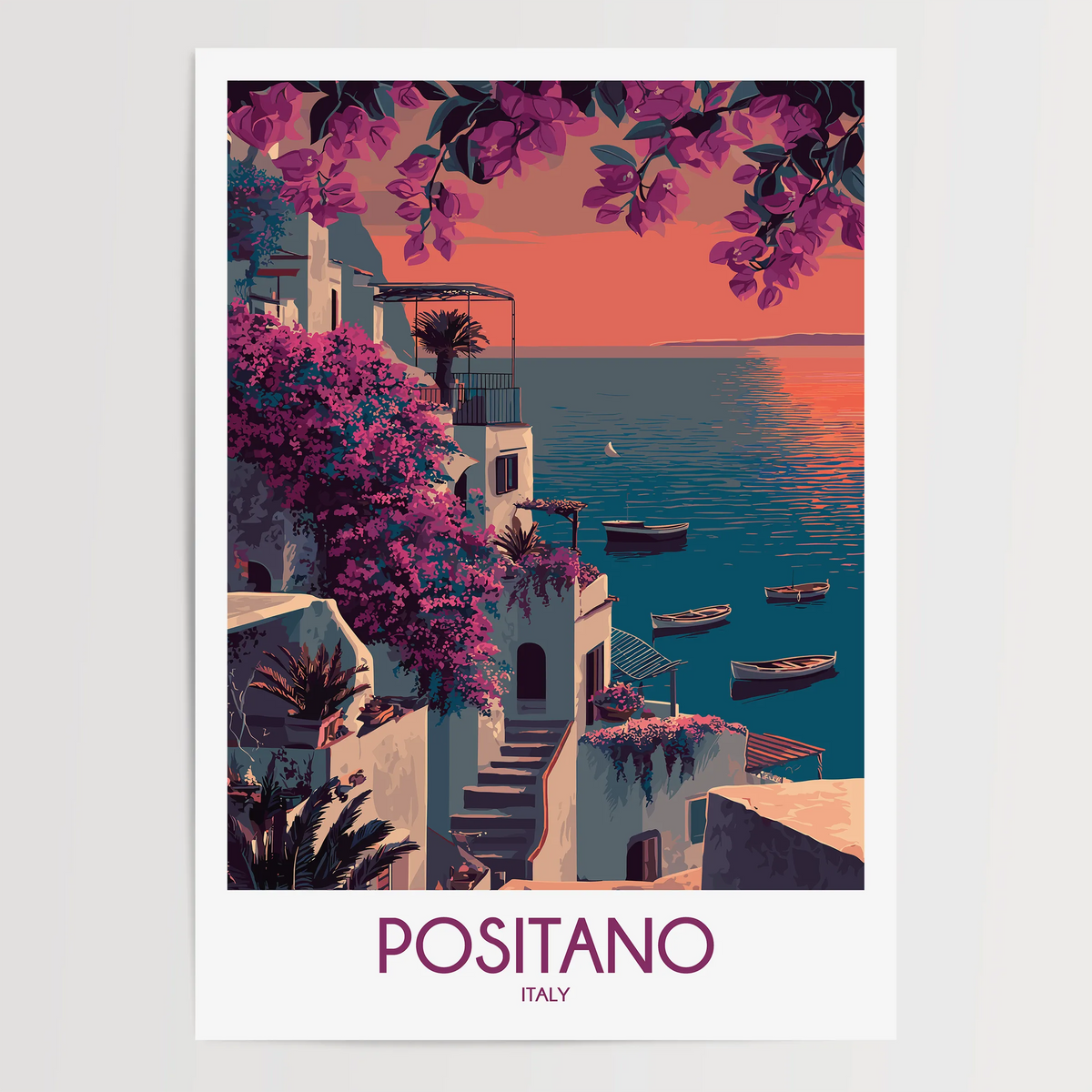 Positano Destination Art Gift