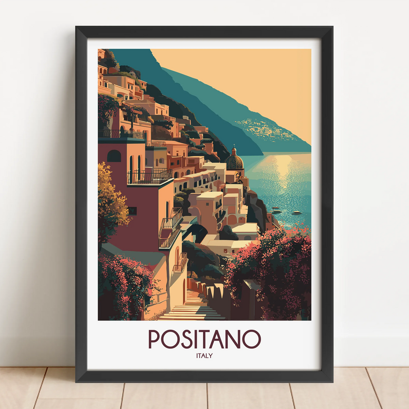 Positano Destination Art Gift