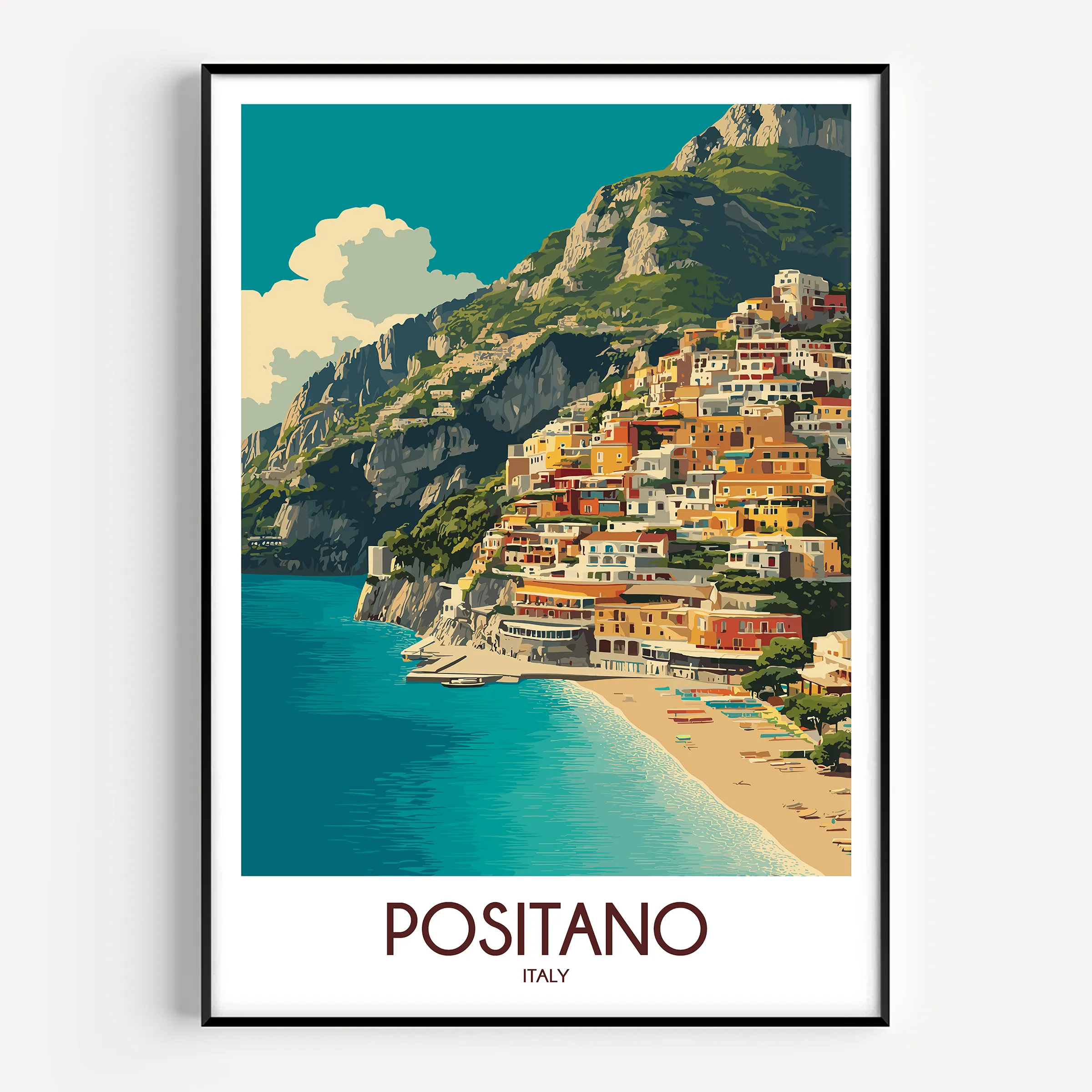 Positano Destination Art Gift
