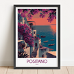Positano Modern Travel Poster