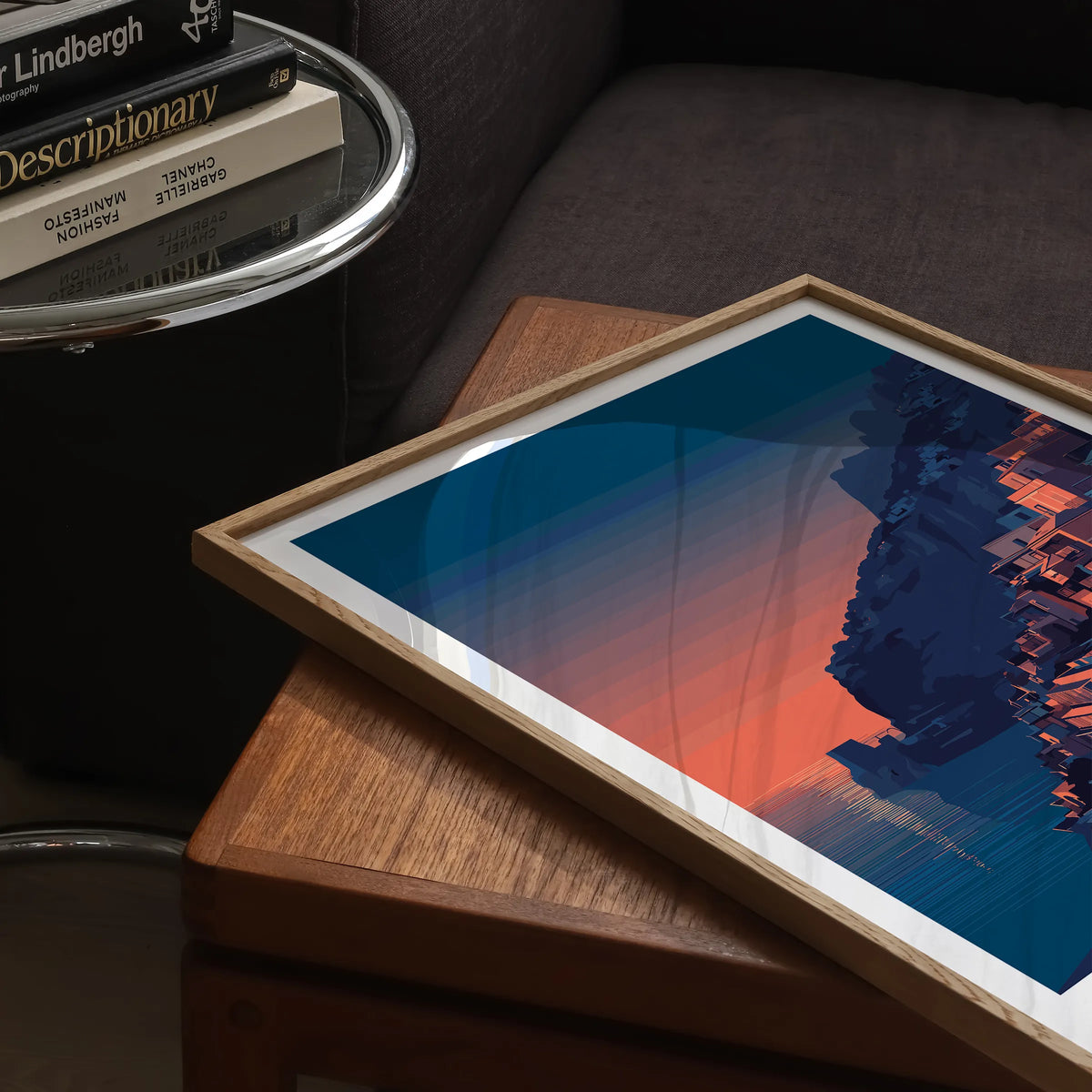 Positano Scenic Landscape Art