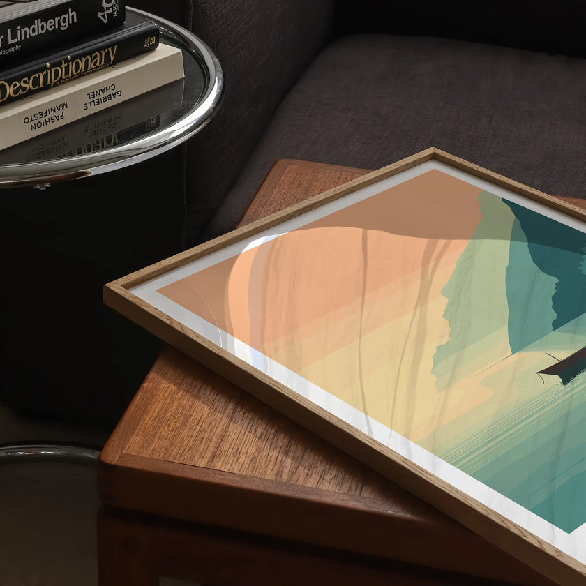 Positano Scenic Landscape Art