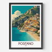 Positano Scenic Landscape Art