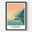 Positano Scenic Landscape Art