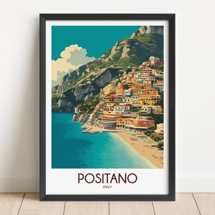 Positano Souvenir Poster Print