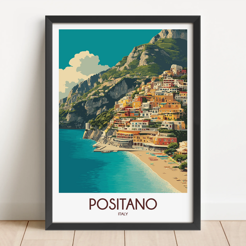 Positano Souvenir Poster Print
