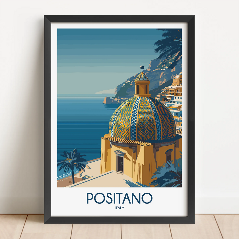 Positano Souvenir Poster Print