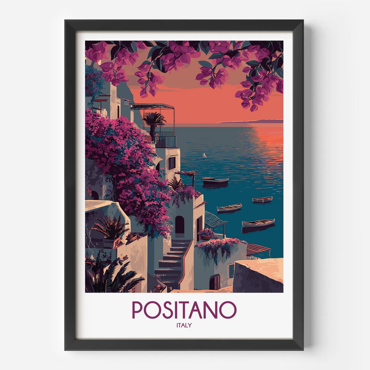 Positano Souvenir Poster Print