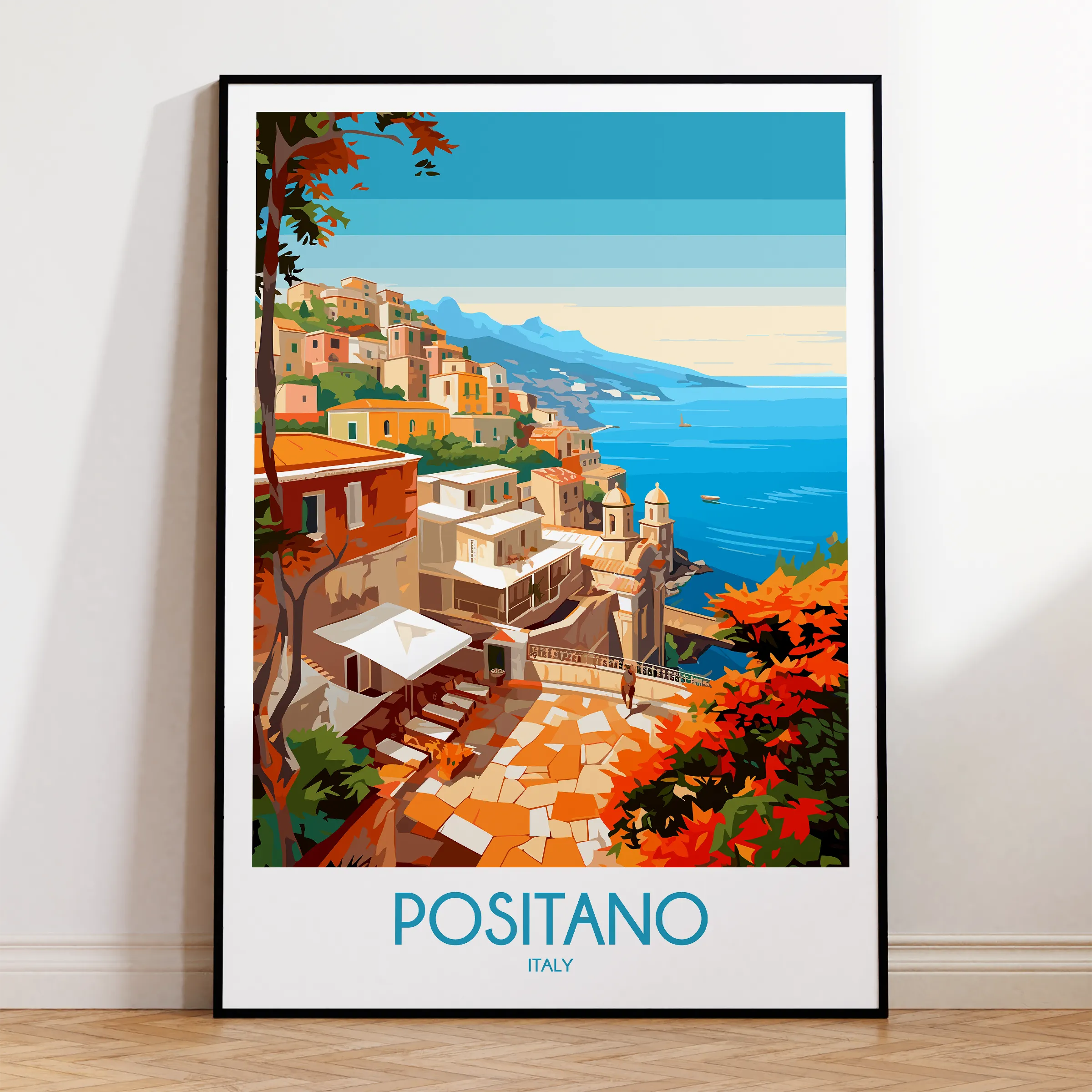Positano Souvenir Poster Print