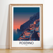 Positano Vintage Style Print