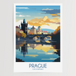 Prague Modern Travel Poster
