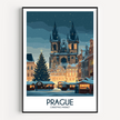 Prague Modern Travel Poster