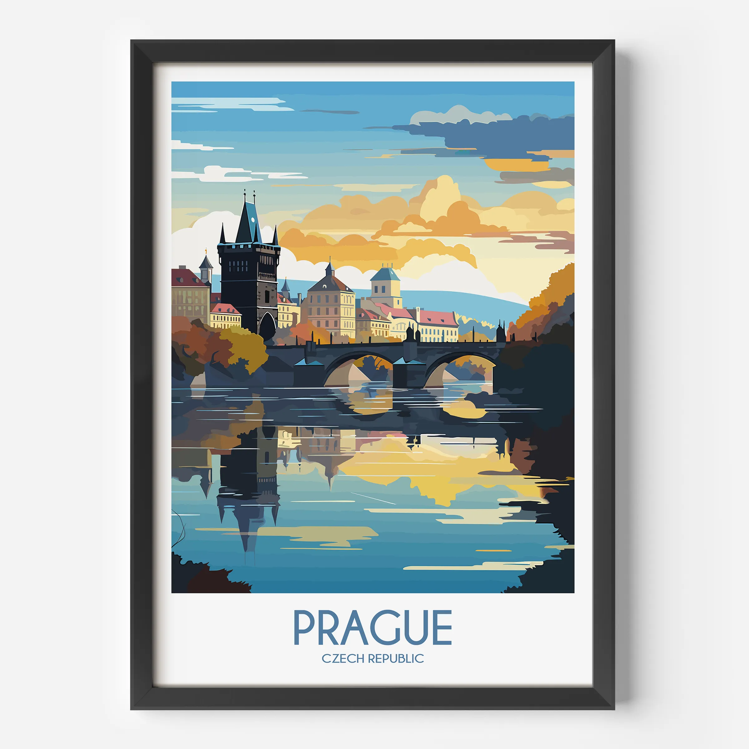 Prague Vintage Style Print