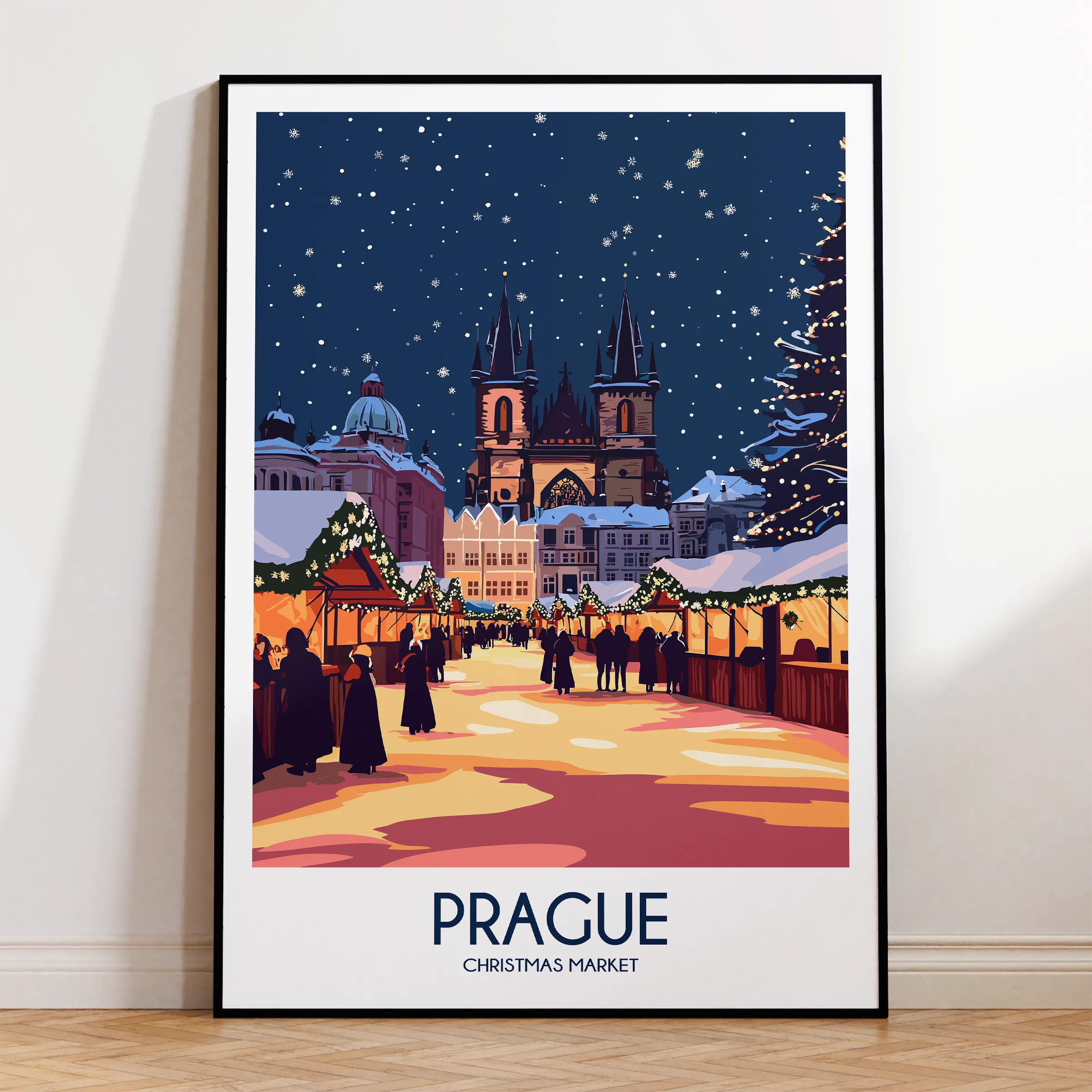 Prague Vintage Style Print