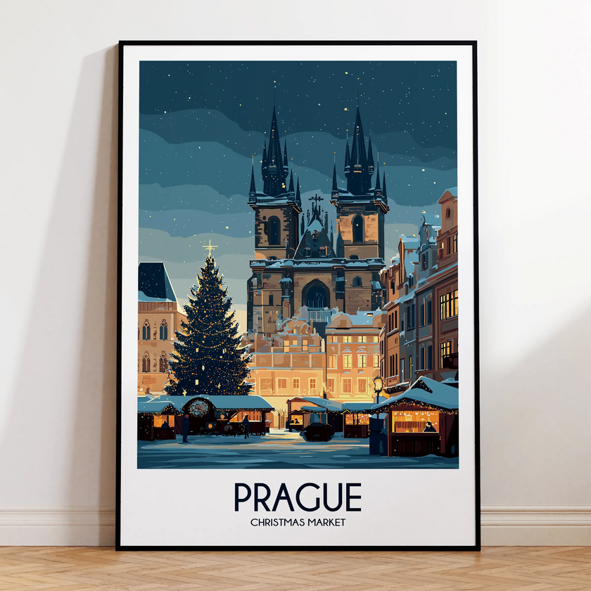Prague Vintage Style Print