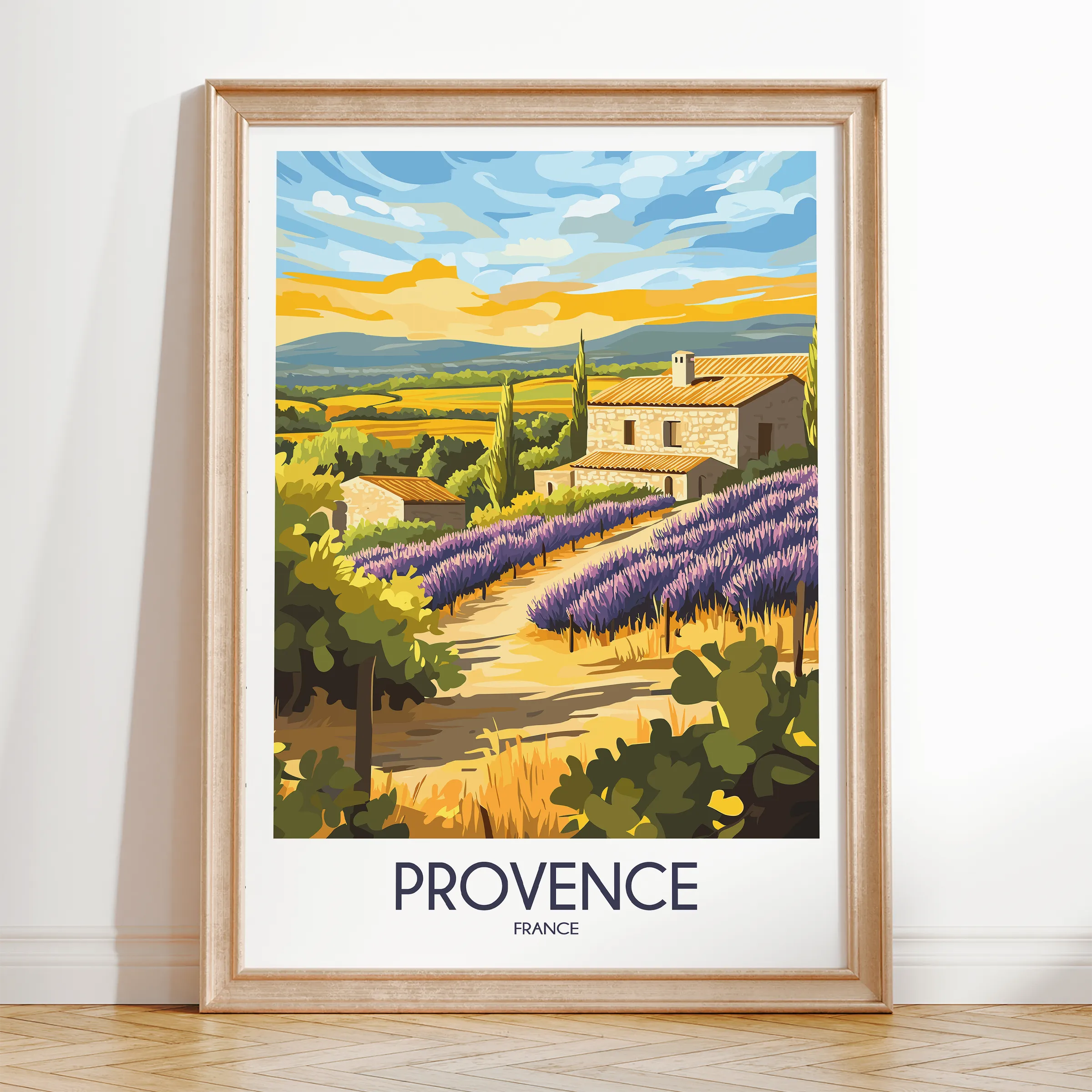 Provence Minimalist Wall Art