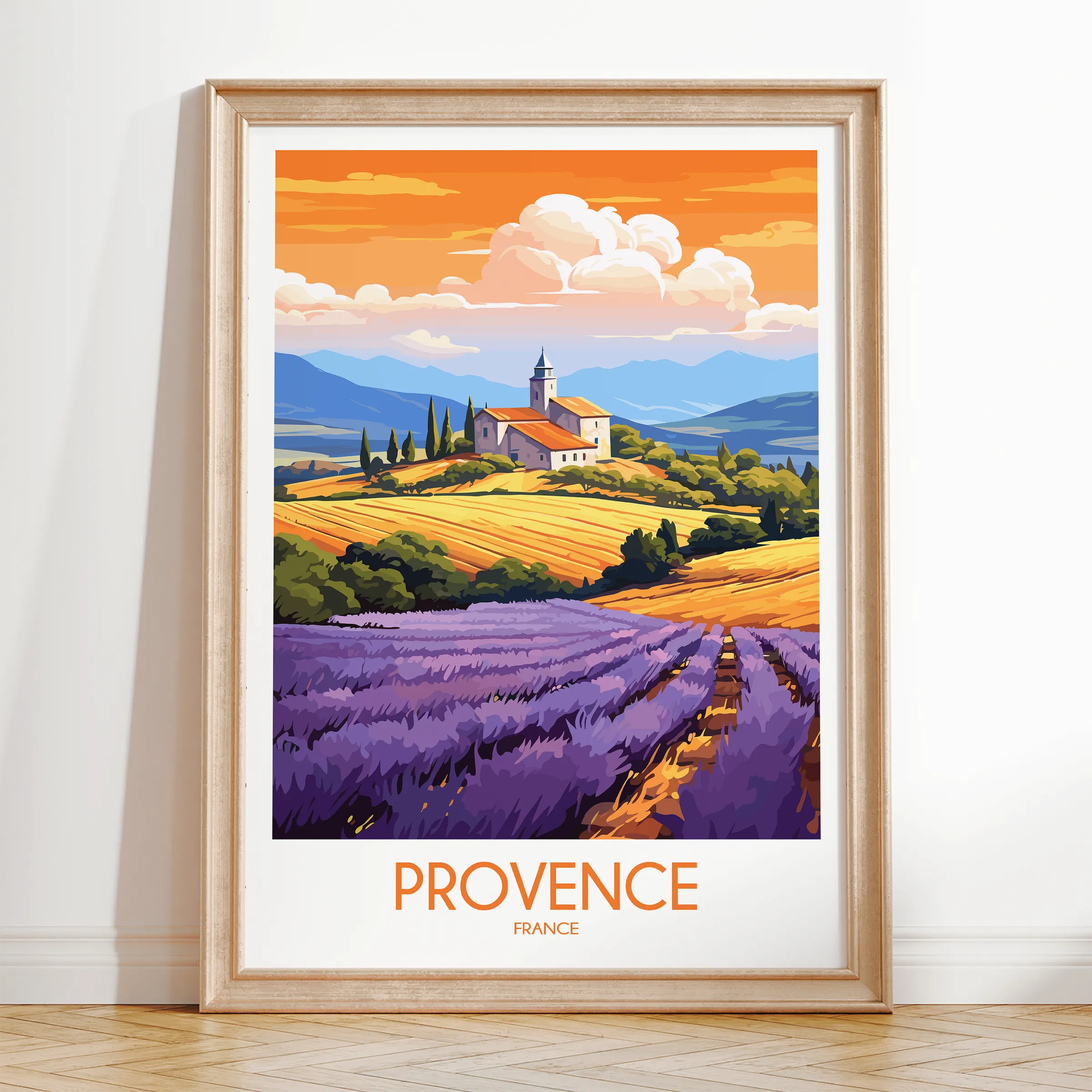 Provence Modern Travel Poster
