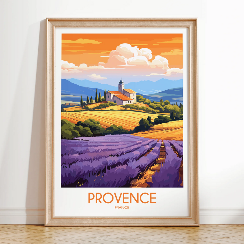 Provence Modern Travel Poster