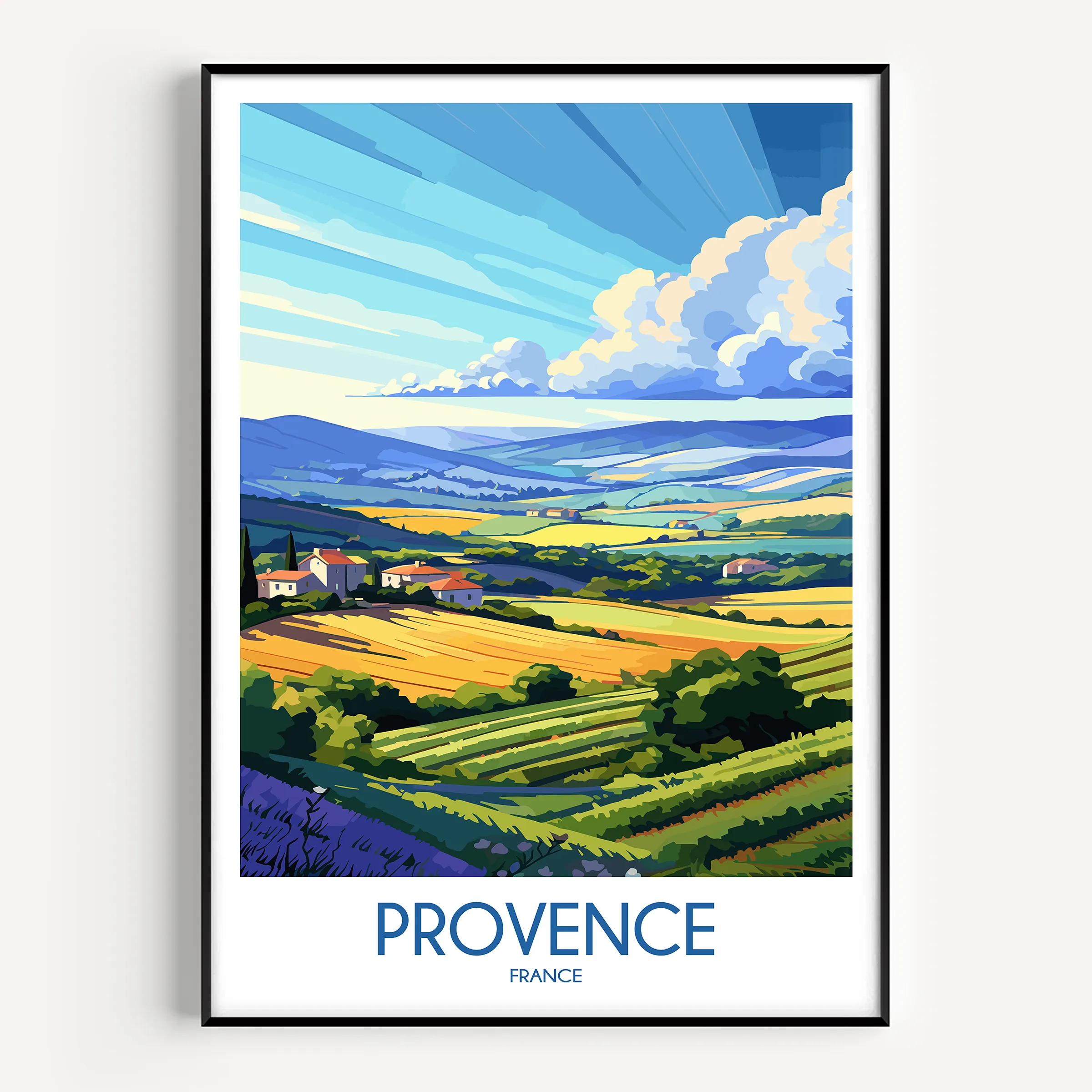 Provence Modern Travel Poster