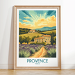 Provence Retro Travel Illustration