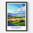 Provence Retro Travel Illustration