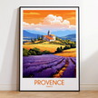 Provence Retro Travel Illustration