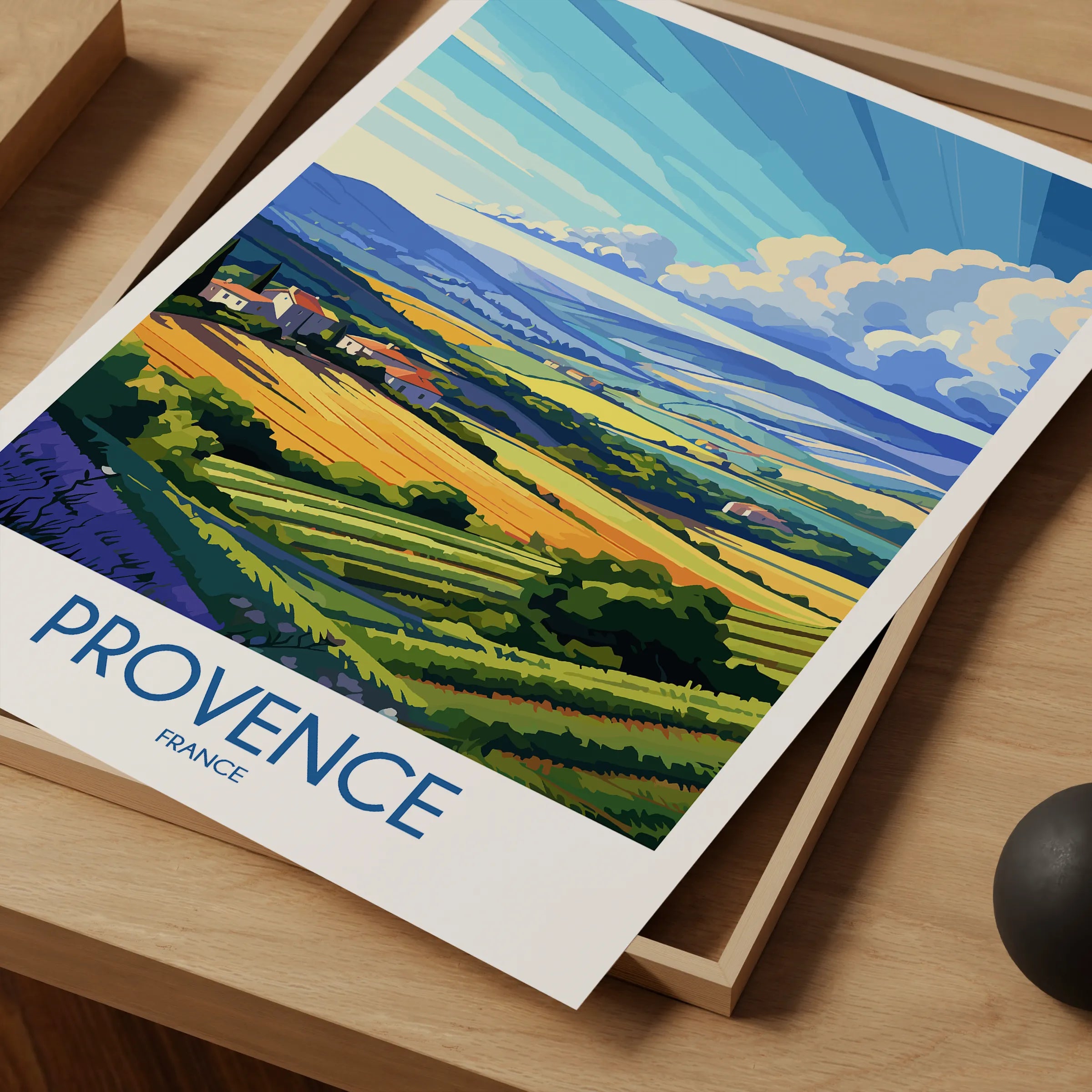 Provence Scenic Landscape Art