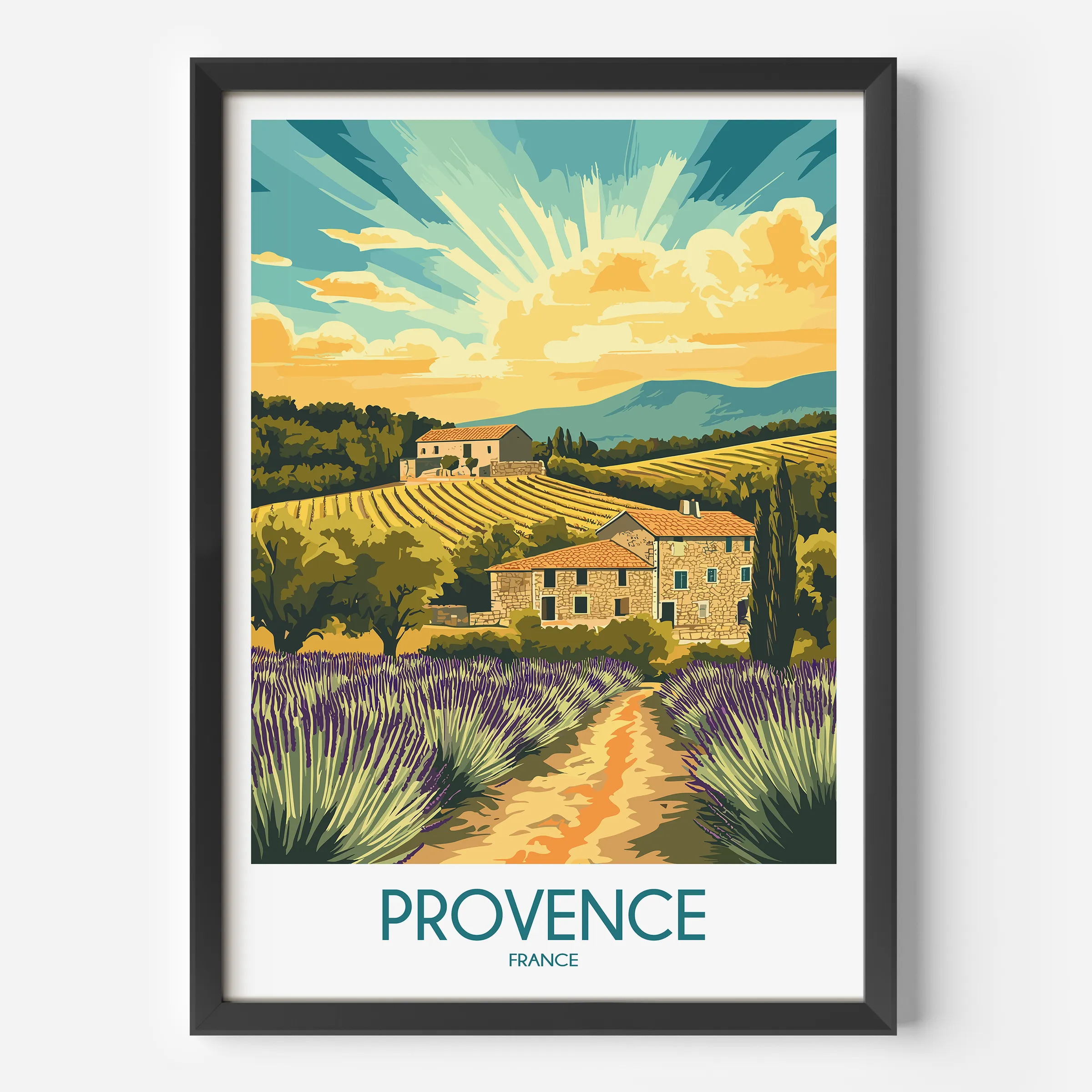 Provence Scenic Landscape Art