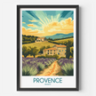 Provence Scenic Landscape Art