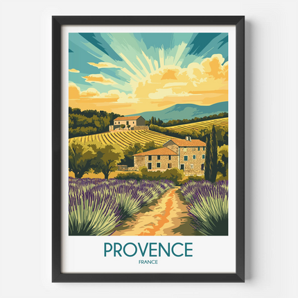 Provence Scenic Landscape Art