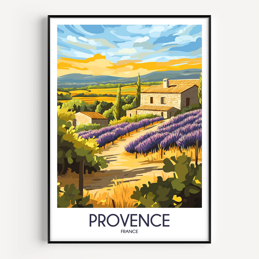 Provence Scenic Landscape Art