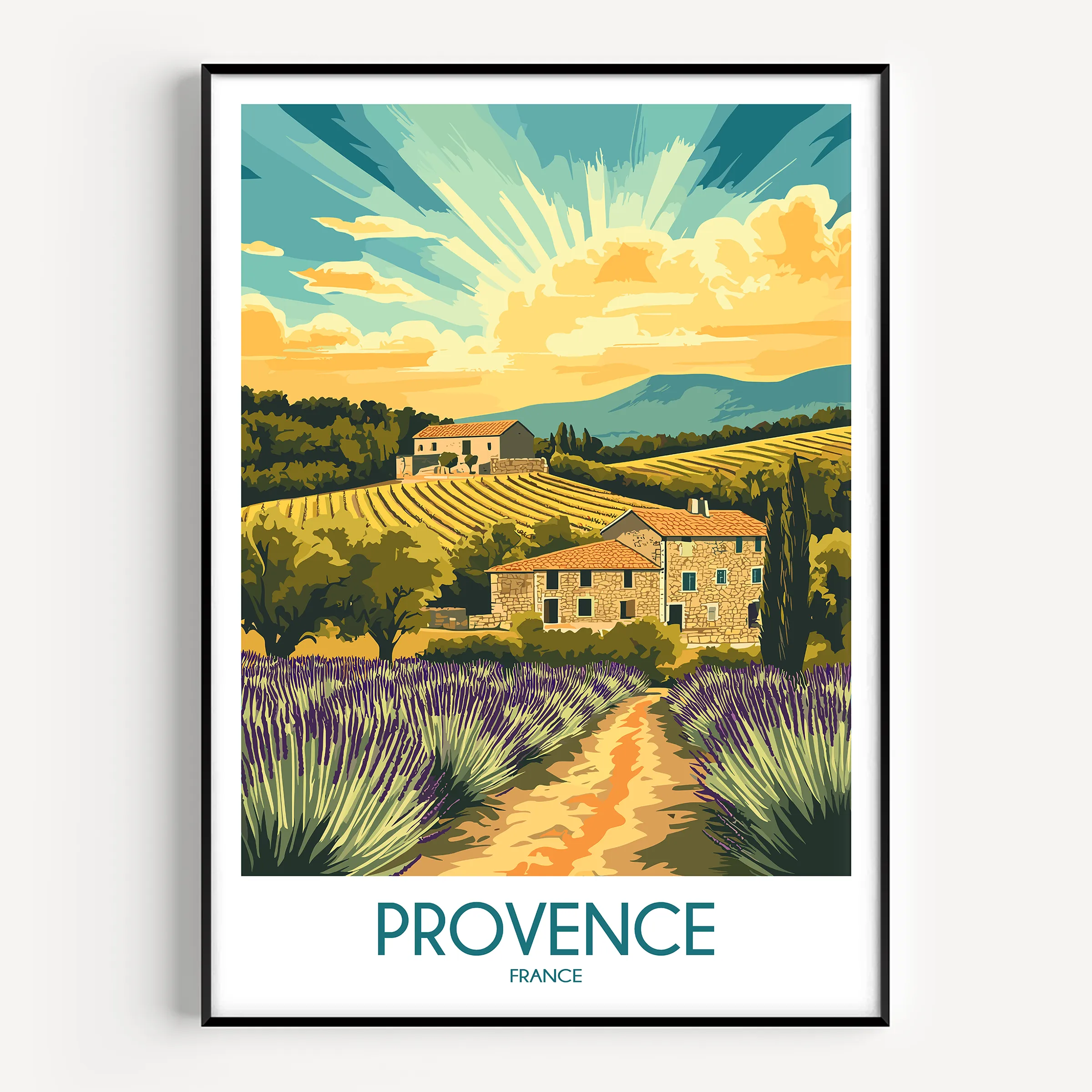 Provence Souvenir Poster Print