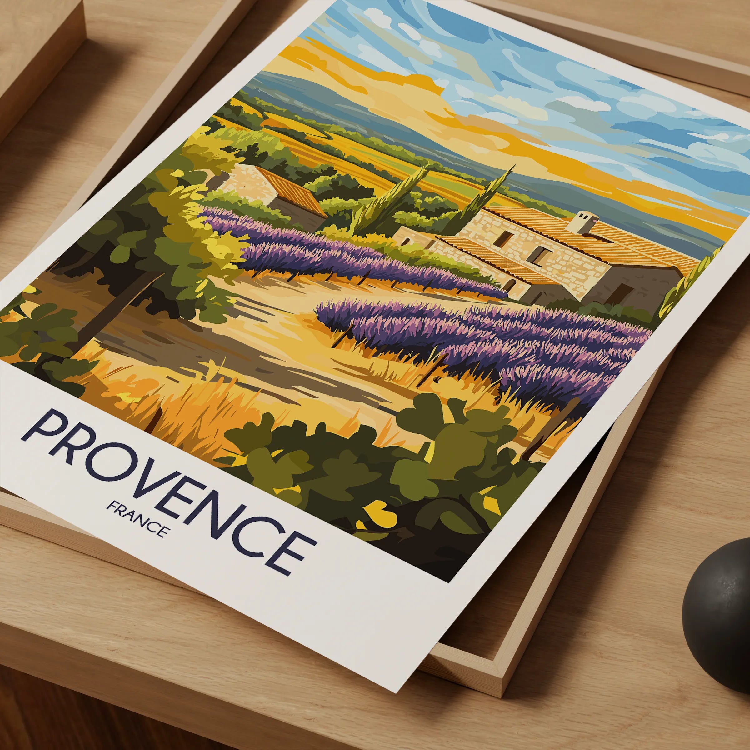 Provence Vintage Style Print