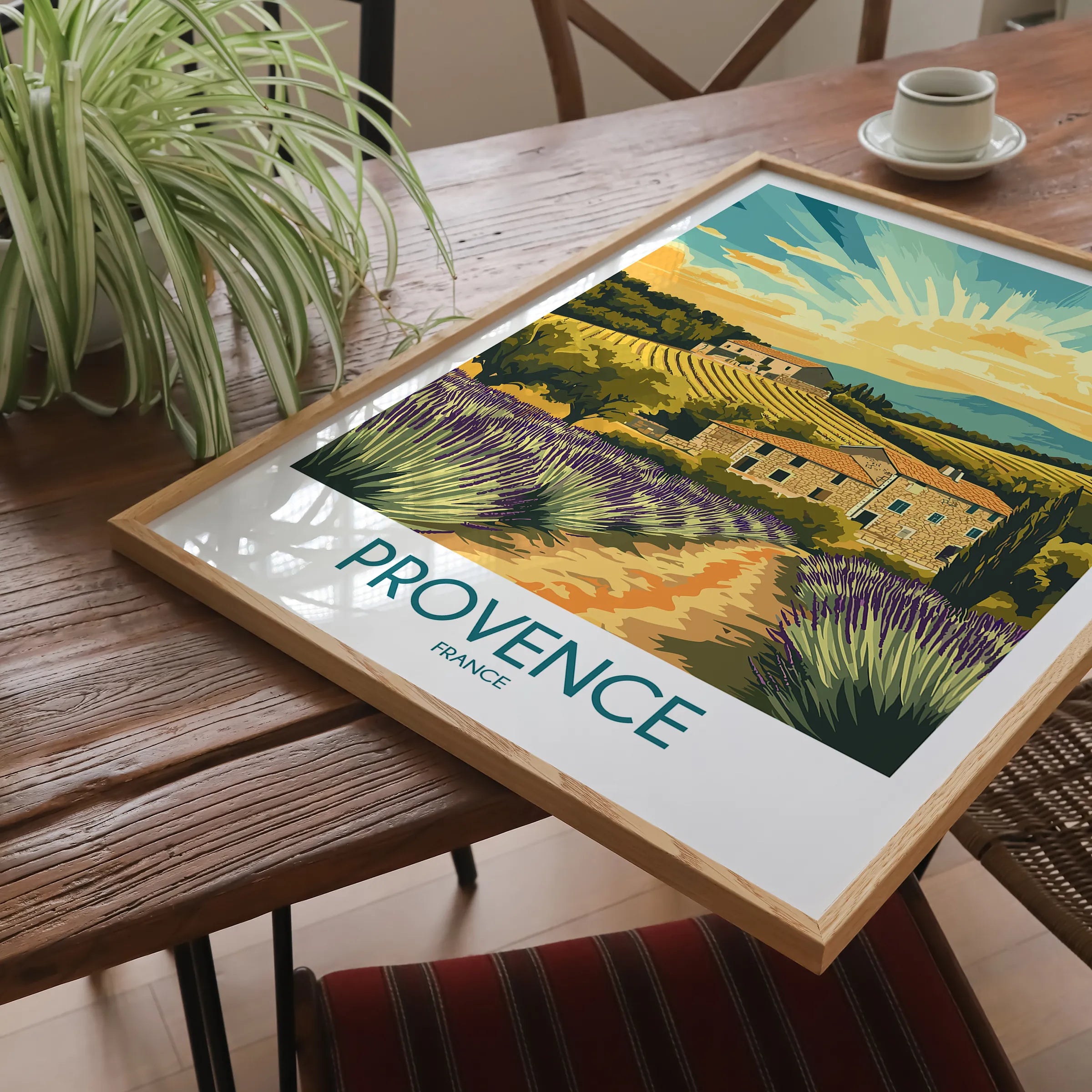 Provence Vintage Style Print