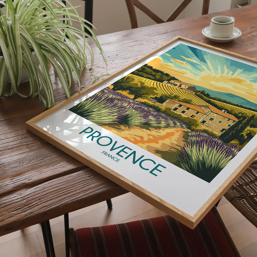 Provence Vintage Style Print