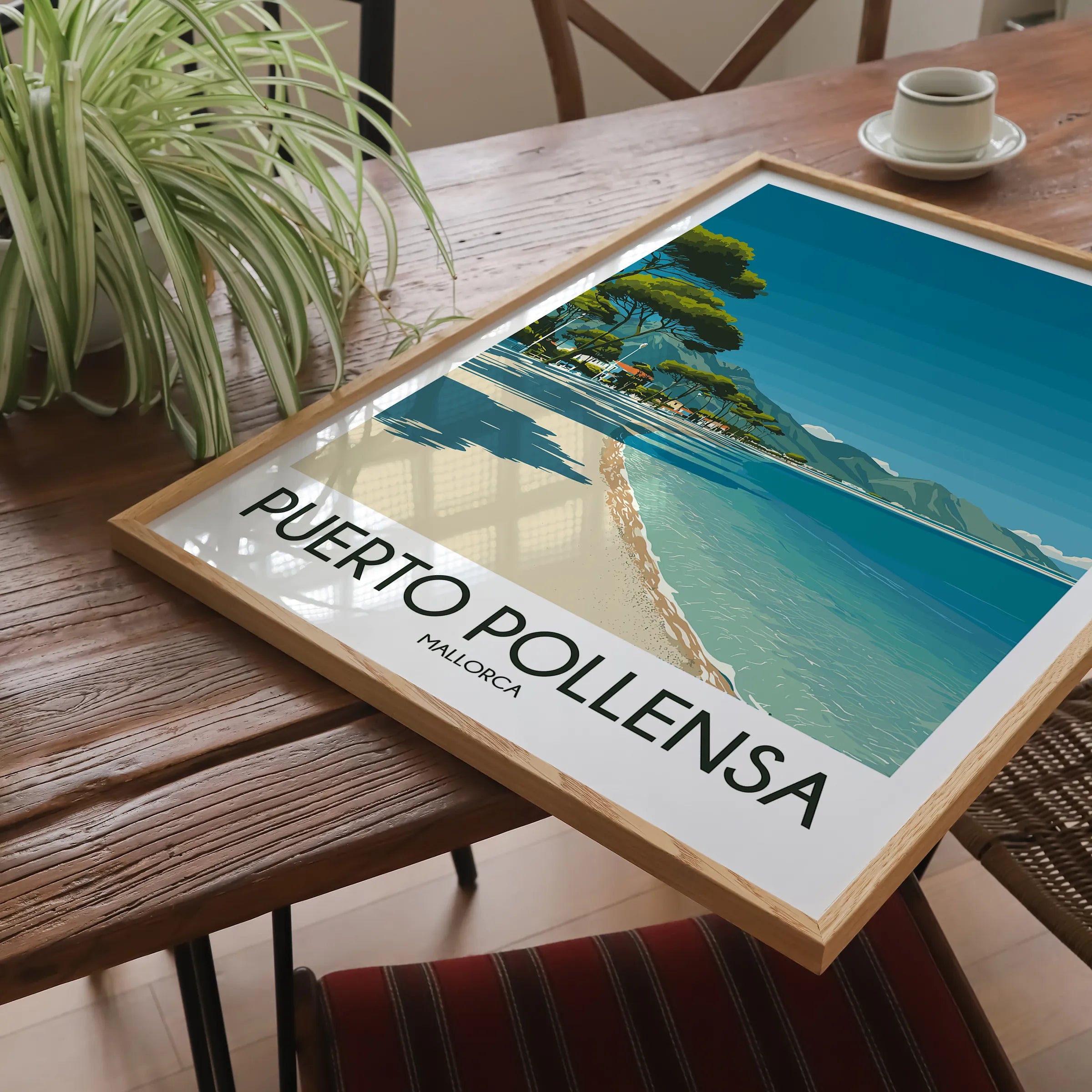 Puerto Pollensa Modern Travel Poster