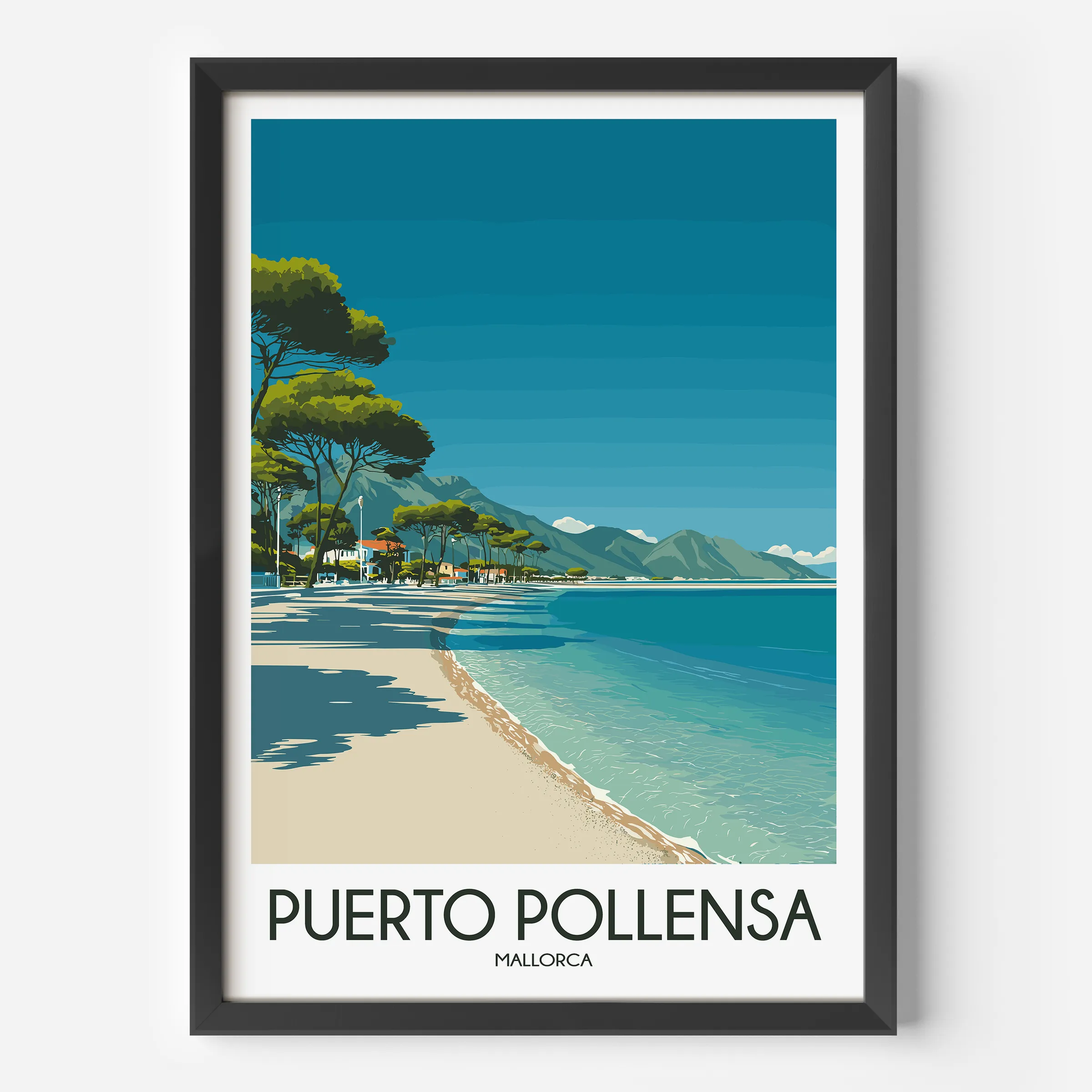 Puerto Pollensa Scenic Landscape Art