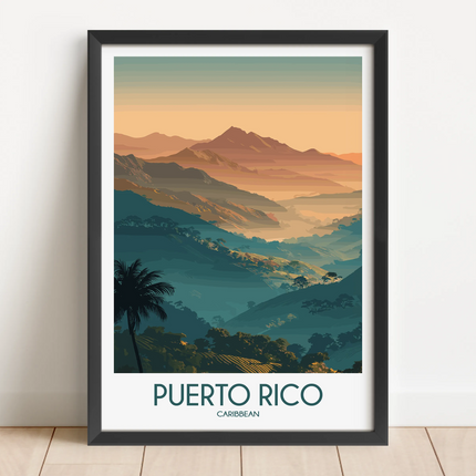 Puerto Rico Souvenir Poster Print