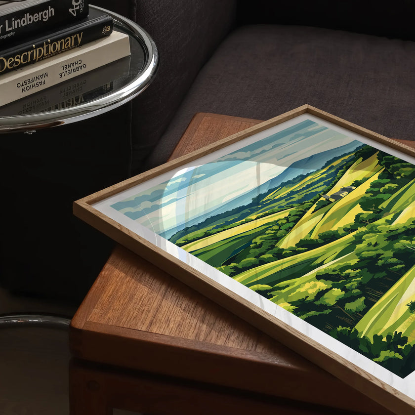 Quantock Hills Destination Art Gift
